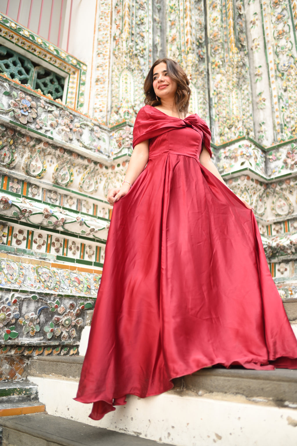 Off-Shoulder Butterfly Dress