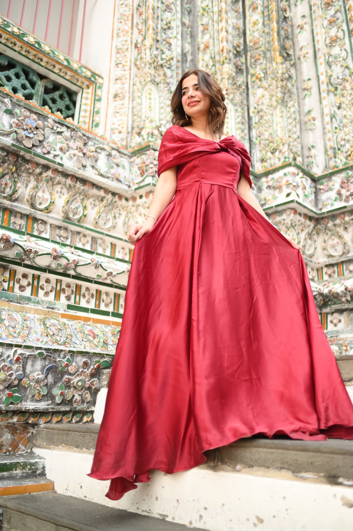 Off-Shoulder Butterfly Dress