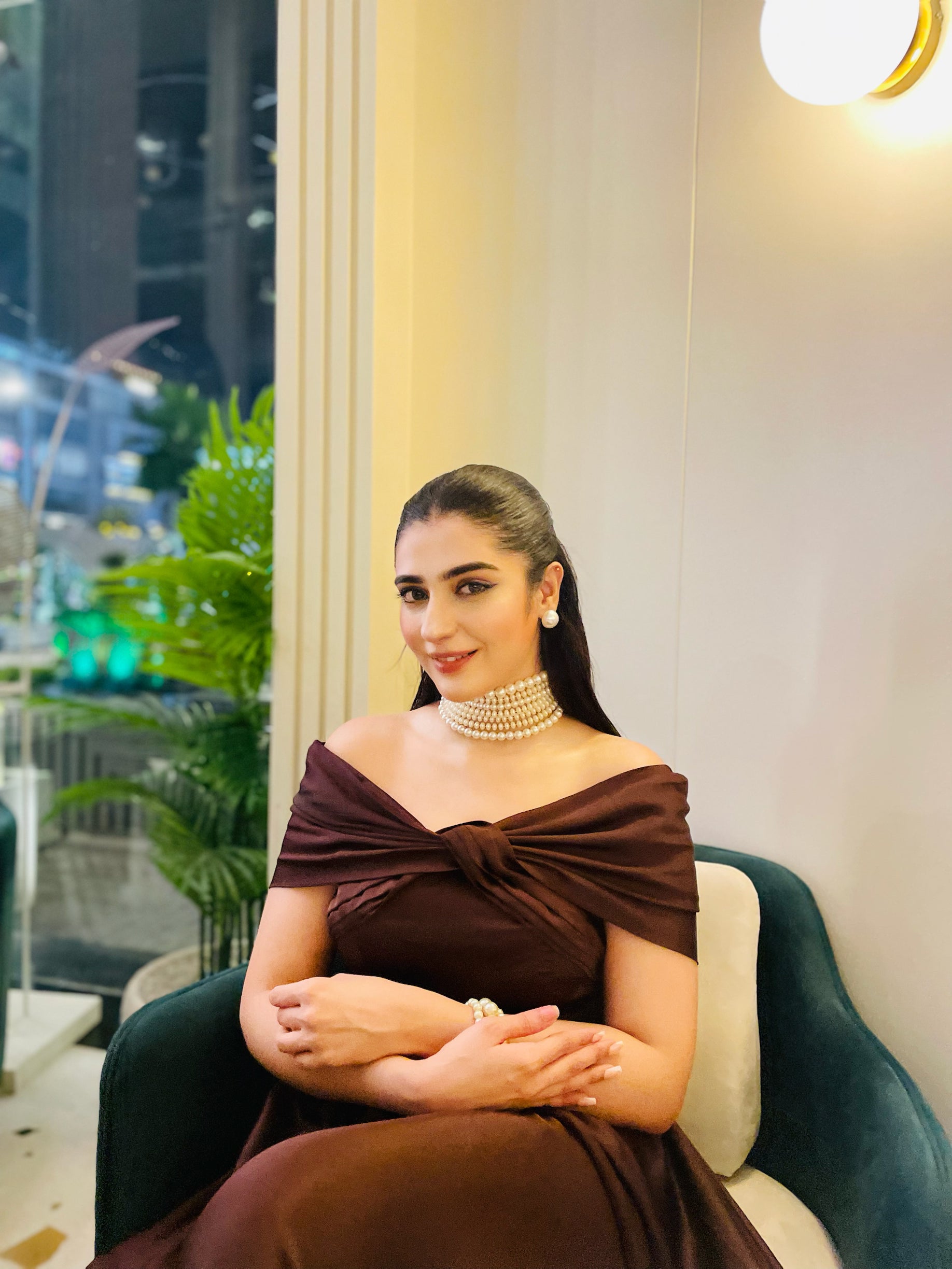 Off-Shoulder Butterfly Dress