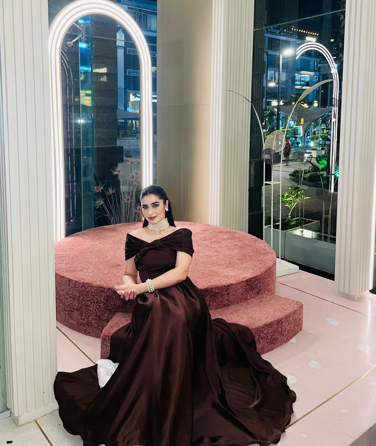 Off-Shoulder Butterfly Dress