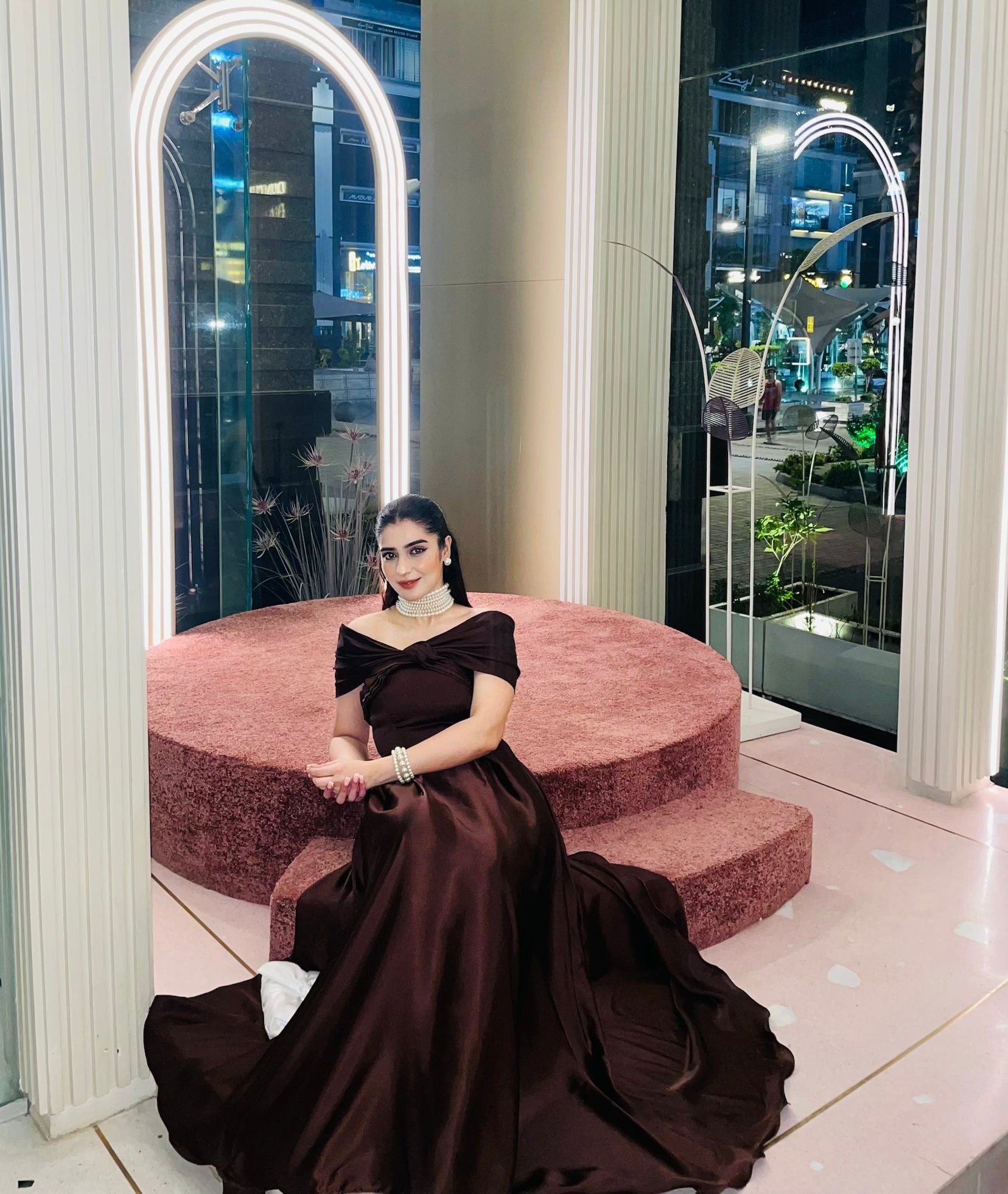 Off-Shoulder Butterfly Dress