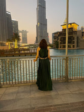 Load image into Gallery viewer, Halterneck Pleated Dress
