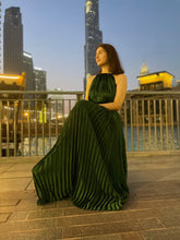 Load image into Gallery viewer, Halterneck Pleated Dress
