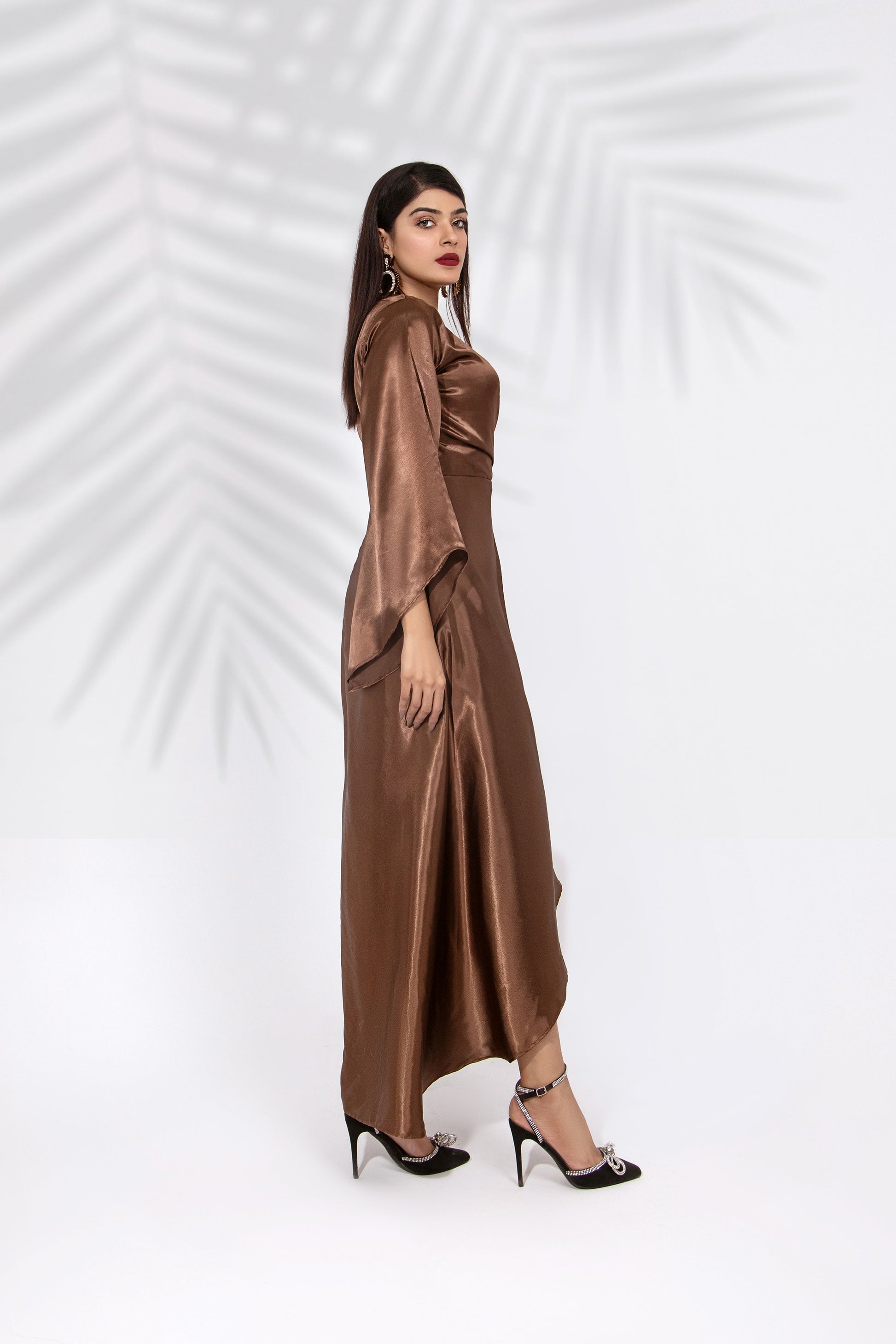 Spaghetti Straps Silk Dress