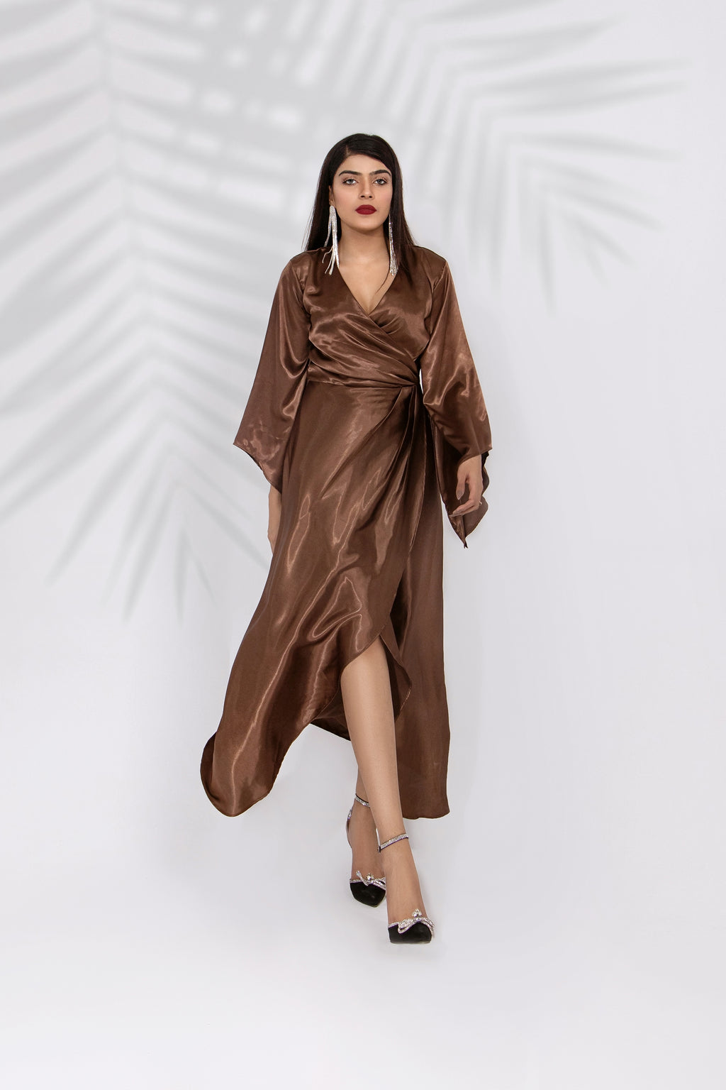Spaghetti Straps Silk Dress
