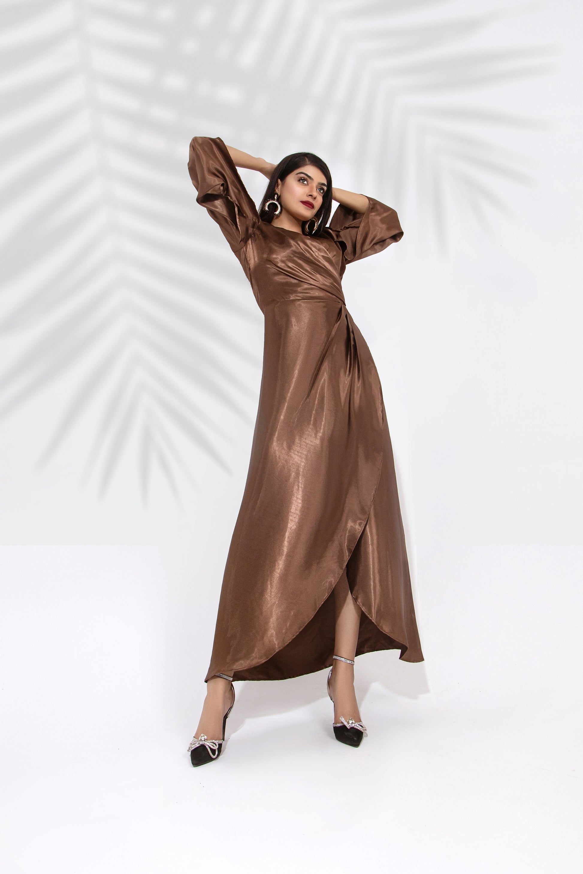 Spaghetti Straps Silk Dress