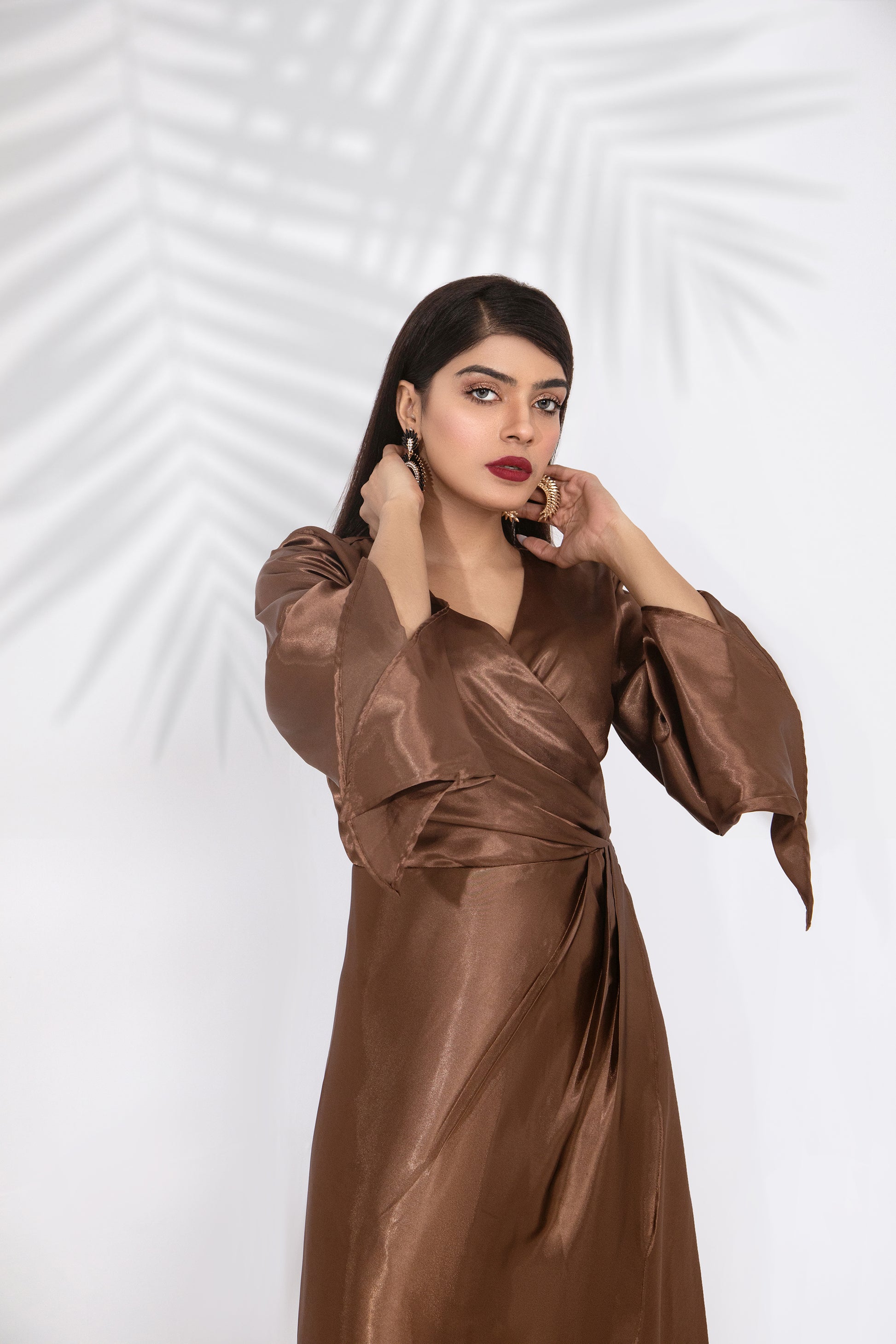 Spaghetti Straps Silk Dress