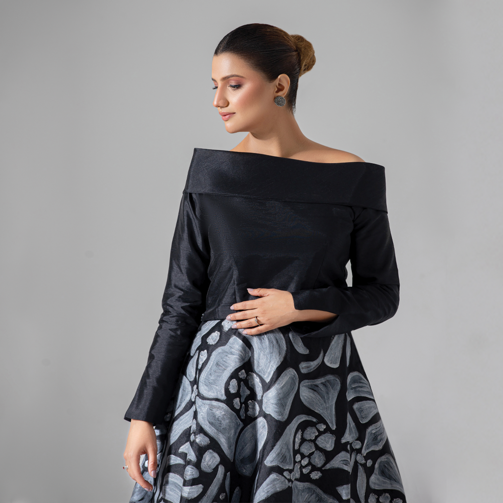 Hand Painted Skirt with Top