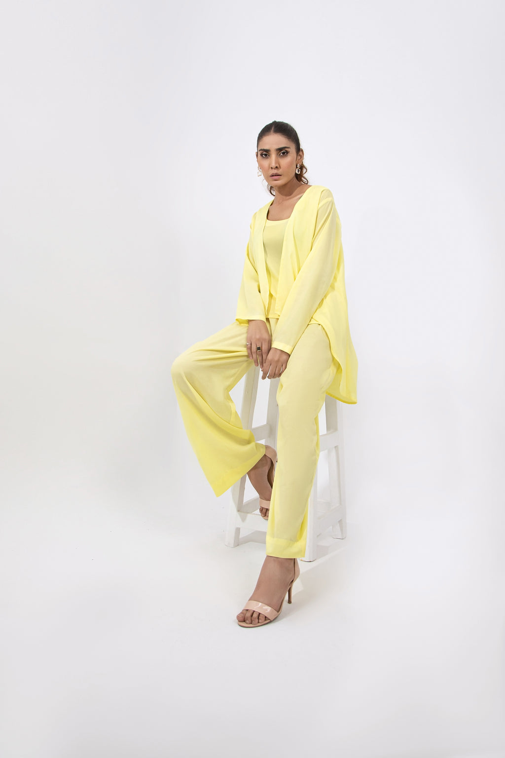 Casual Top with Cape and Trouser