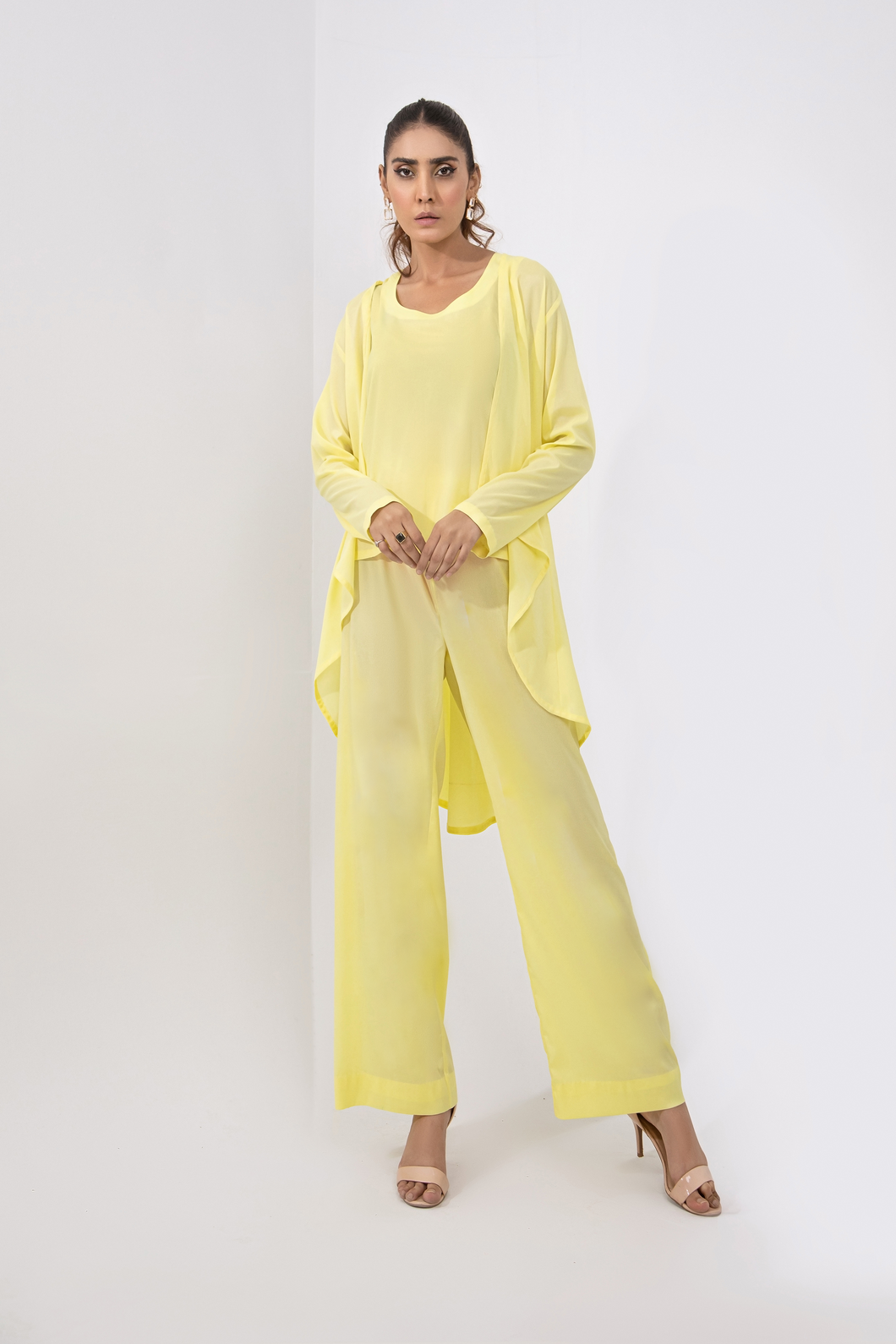 Casual Top with Cape and Trouser