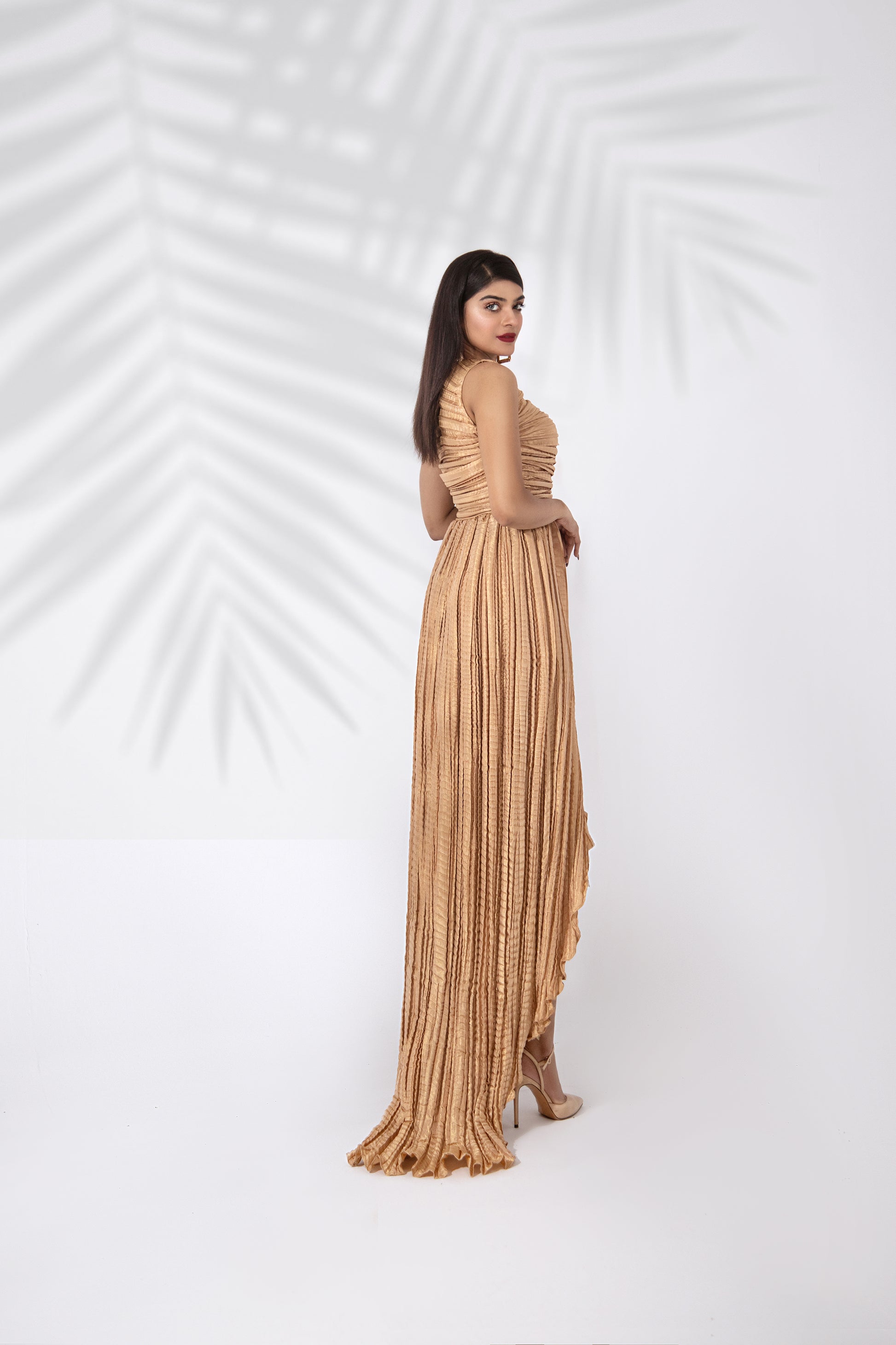 Crushed Sleeveless Dress