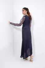Load image into Gallery viewer, Organza Puffed Sleeves Dress
