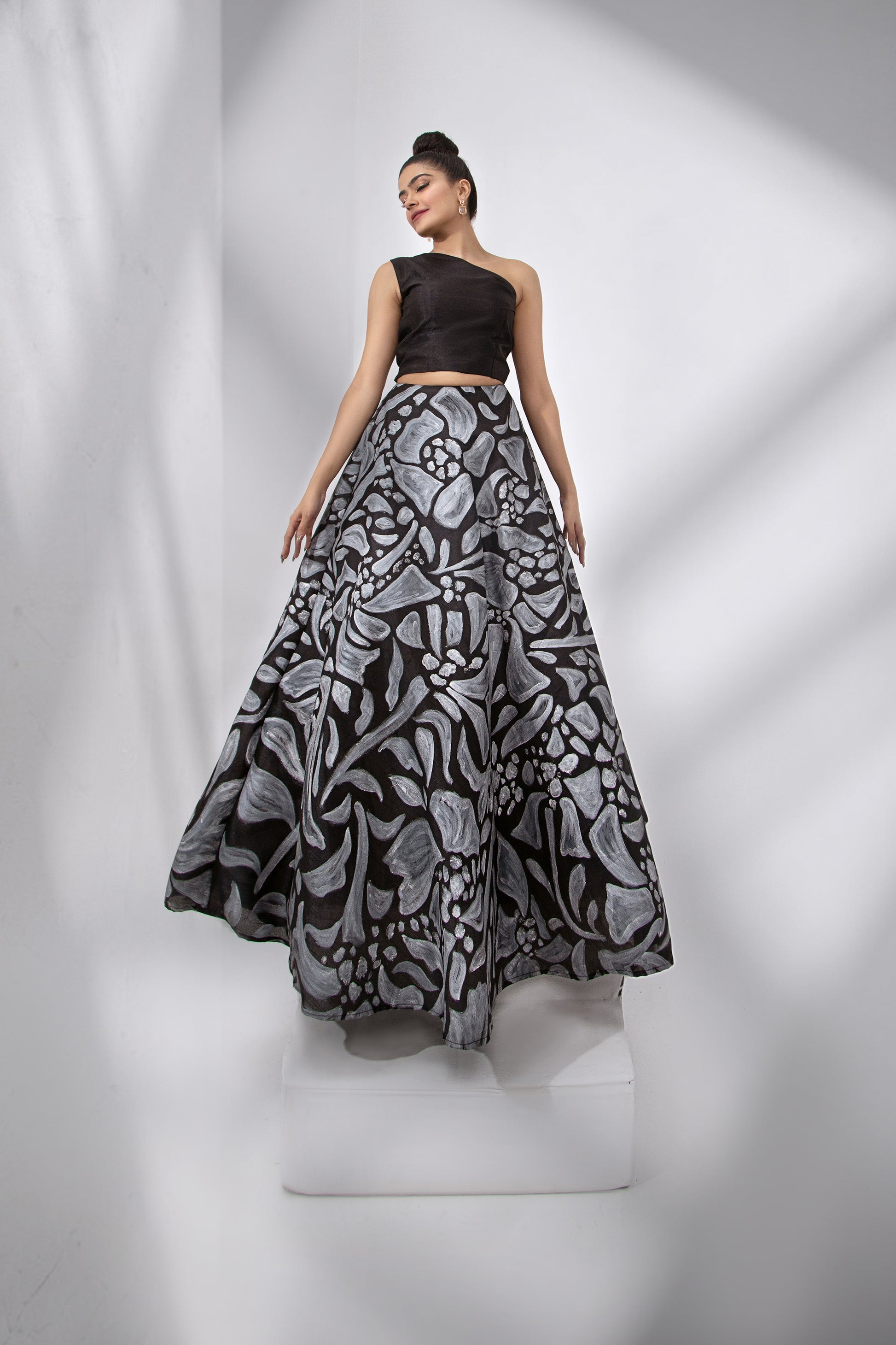 Hand Painted Skirt with Top