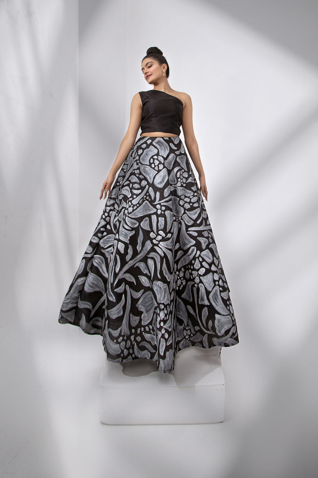 Hand Painted Skirt with Top