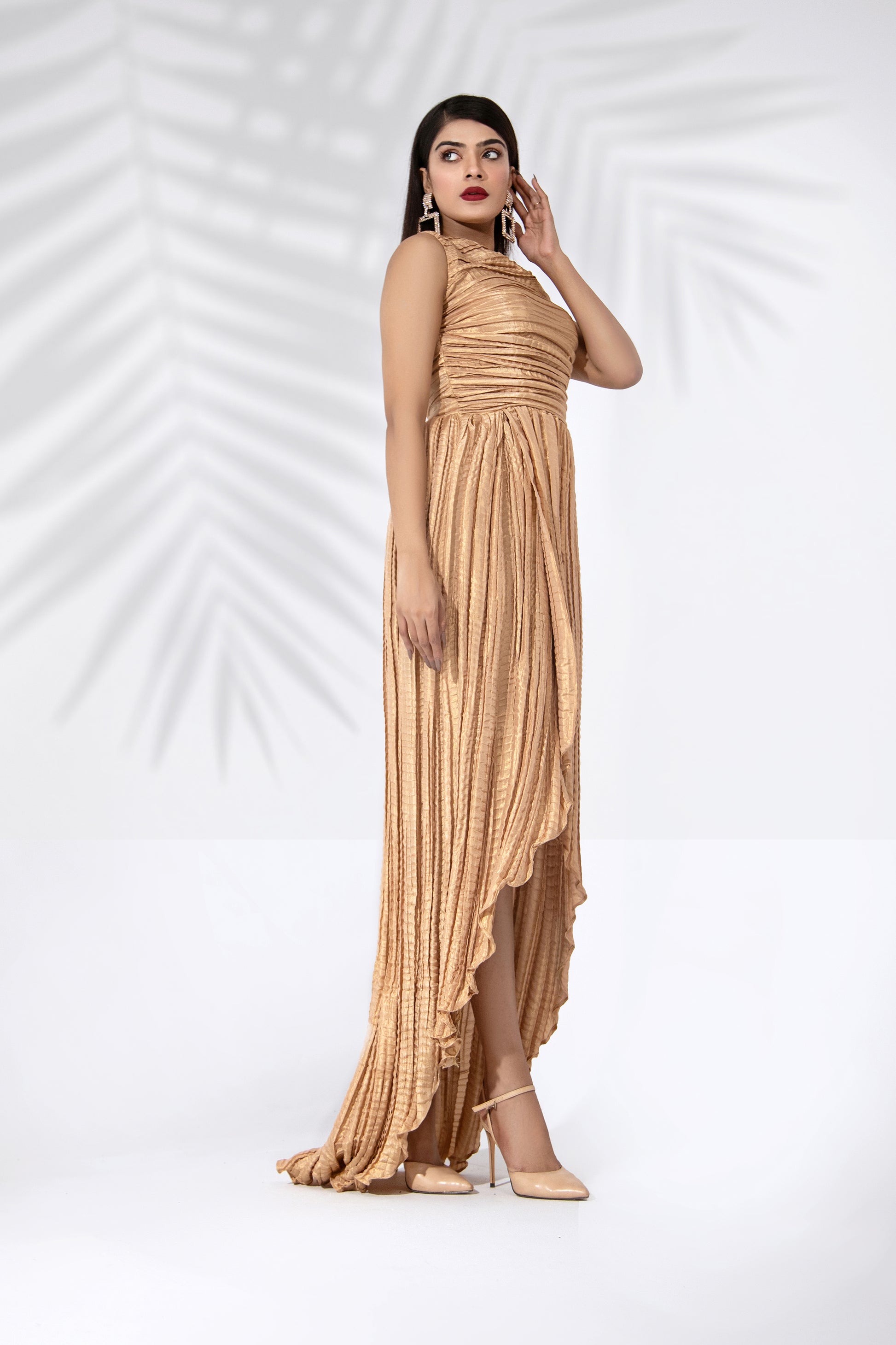 Crushed Sleeveless Dress