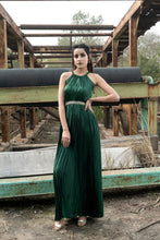 Load image into Gallery viewer, Halterneck Pleated Dress
