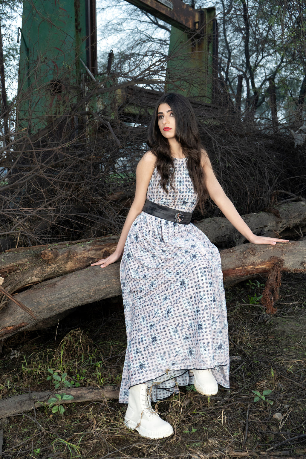 Cotton Net Jumpsuit